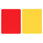 Set de cartons jaune et rouge