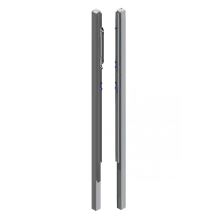 Poteaux de volley-ball fixes en acier