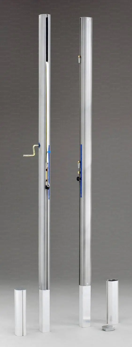 300204 Poteaux de volley-ball fixes en acier