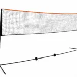Poteaux et filet de badminton