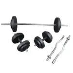 Poids, haltères et barre de musculation