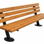 Banc de parc modèle 3DCD